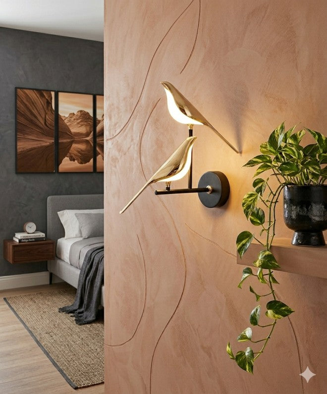 ARTISTIC DOUBLE BIRD LAMP