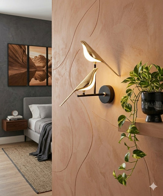 ARTISTIC DOUBLE BIRD LAMP