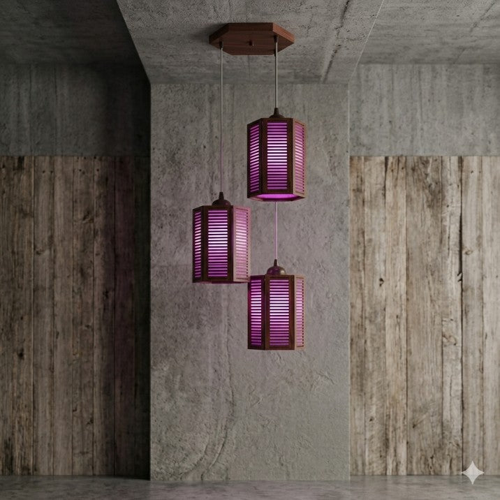 LatticeLux Triple Pendant