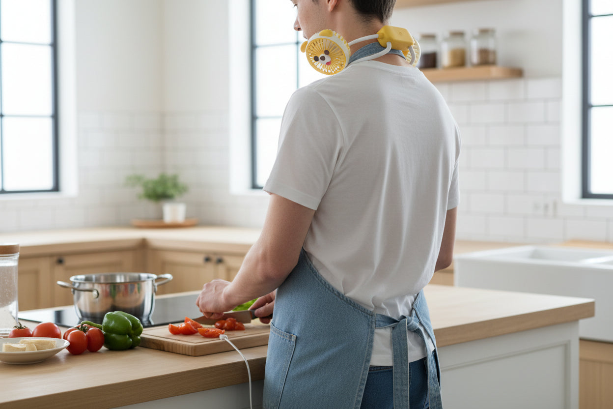 CORDLESS NECK FAN